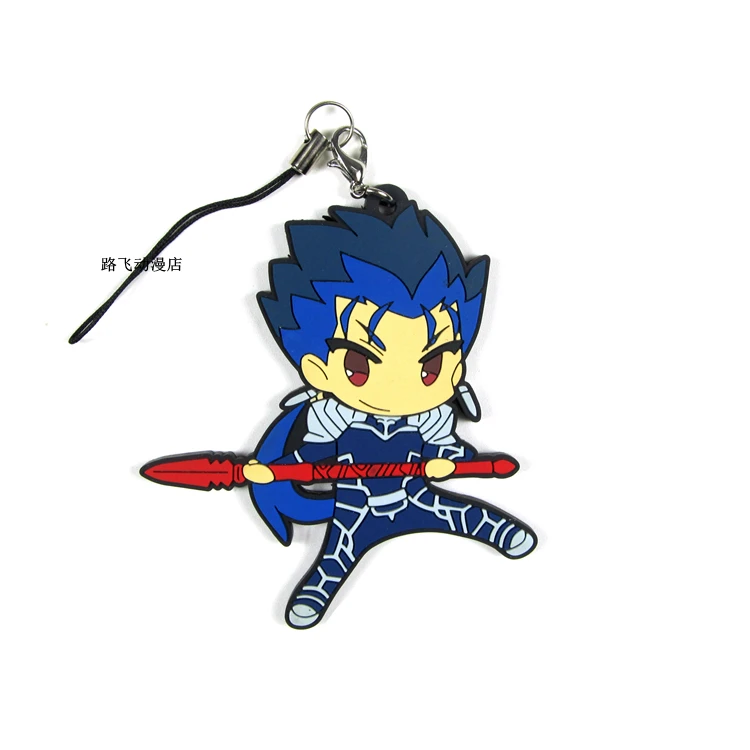 Fate/stay Night Rider Lancer фигурку аниме модель резиновые мобильный телефон школьная сумка