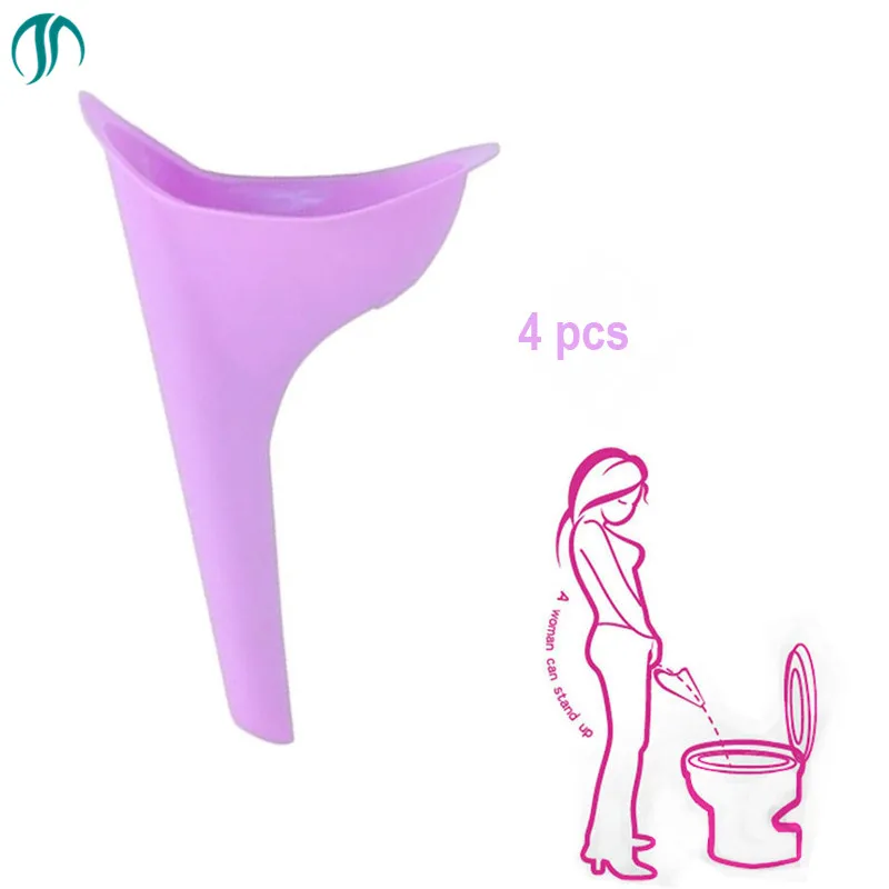 

4 pcsGravity Flushing Peeing Standing Woman Urinal Girl Urinoir Femme Debout Top Mujer Travel for Women Urinal Portable Urinals