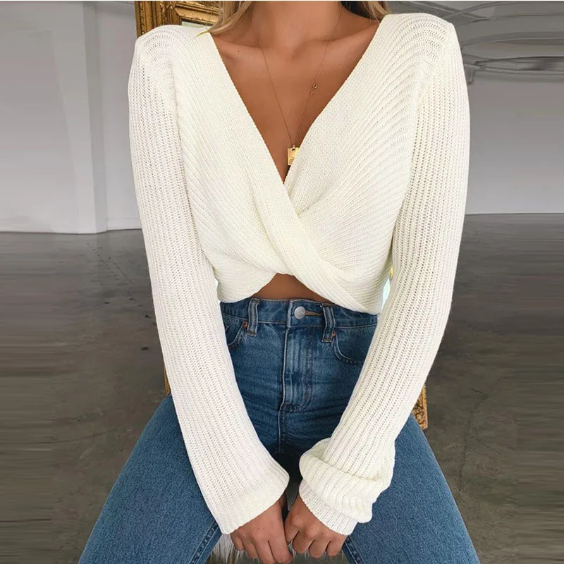 v short sweater women08
