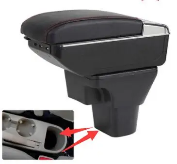 

For Hyundai Accent Car central armrest Central storage hand holding box Armrest box Central Store content box Cover Console