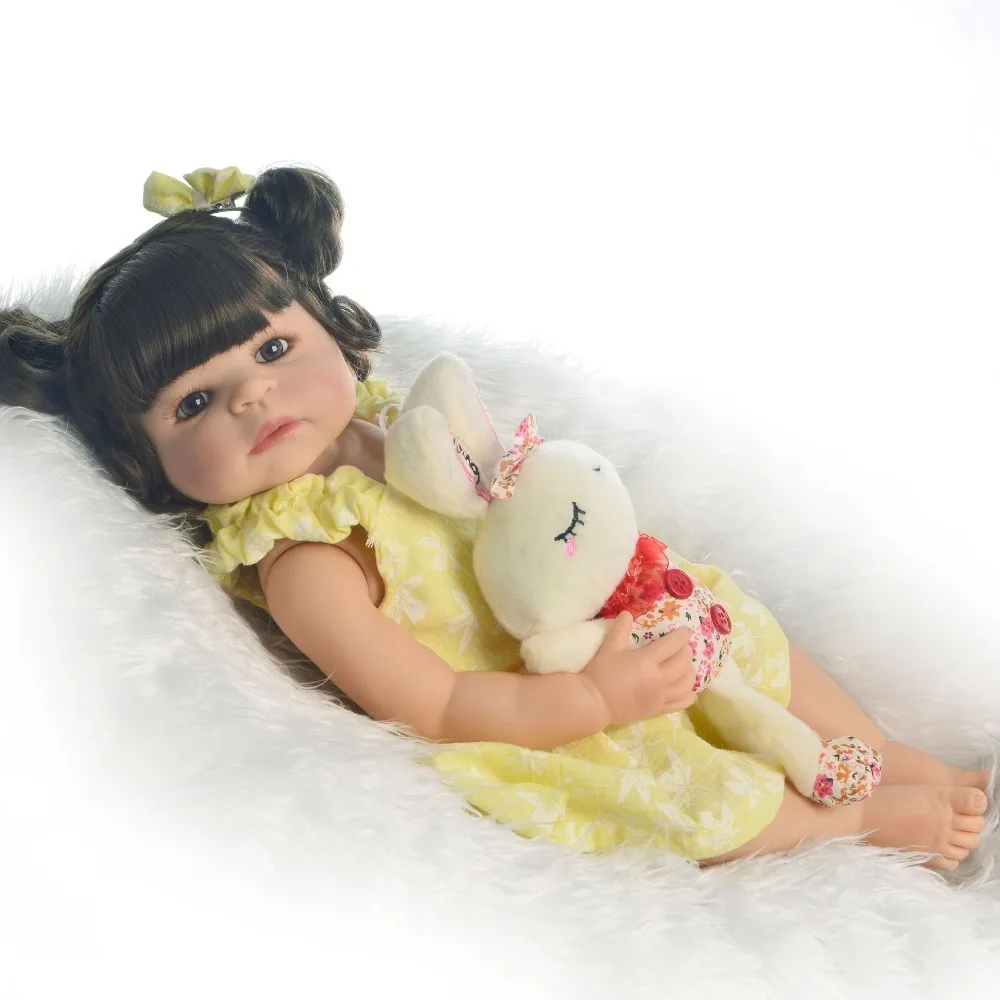 Реалистичные куклы reborn кукла полное Силиконовое боди reborn Baby кукла, игрушка Реалистичного девушка кукла-реборн младенец игрушка для