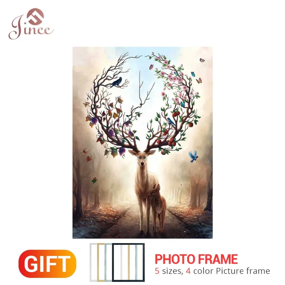 

5D DIY Diamond Painting Flower Deer Scenery Cross Stitch Needlework Diamond Embroidery Home Decoration Diamond Mosaic Gift