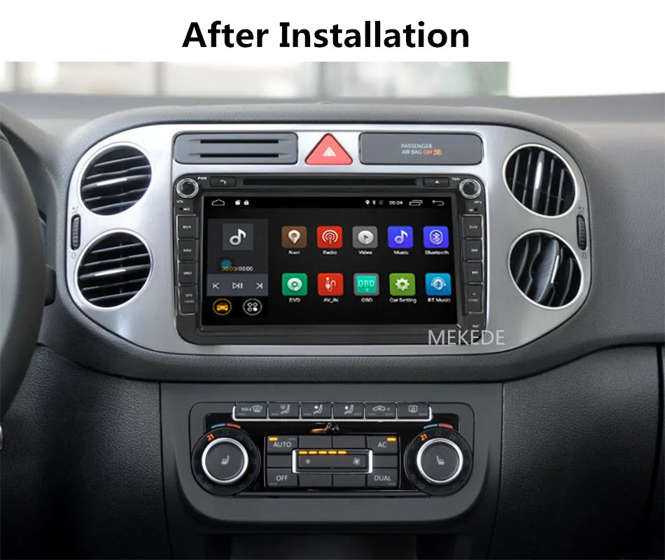 Flash Deal MEKEDE Quad Core Android 7.1 car dvd player 2Din For Skoda POLO PASSAT B6 CC TIGUAN GOLF 5 Fabia with Wifi radio 2G RAM 4G LTE 23