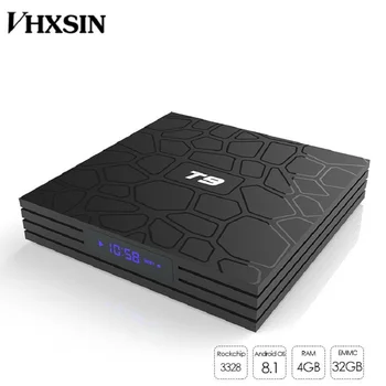 

VHXSIN 20PCS/LOT T9 Android 8.1 Rockchip RK3328 4GB 32GB 64GB 1080P H.265 4K 60fps Google