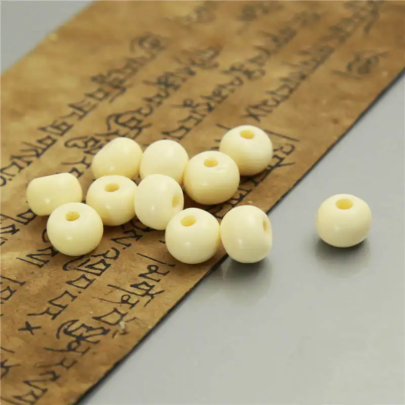 Оптовая продажа 20 шт. тибетские бусины белого яка 8 мм 10 12 TSB0132|bead strands|loose beadsbeads free