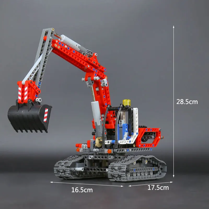 

the 20025 Technic Series the Red Engineering Excavator Set Building Blocks Bricks Educational Toys Boys Gift legoinglys 8294