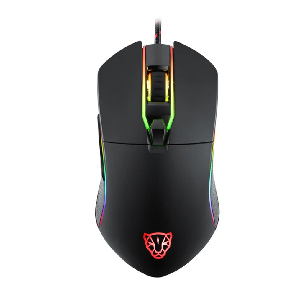 Motospeed V30 Проводная Оптическая USB игровая мышь + CK101 87 клавиш NKRO с RGB подсветкой