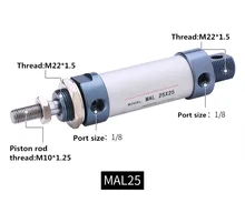 Free shipping Aluminum alloy Pneumatic cylinder MAL25mm bore 25mm-500mm stroke double acting Single Rod Air Cylinder Free shipping Aluminum alloy Pneumatic cylinder MAL25mm bore 25mm-500mm stroke double acting Single Rod Air Cylinder