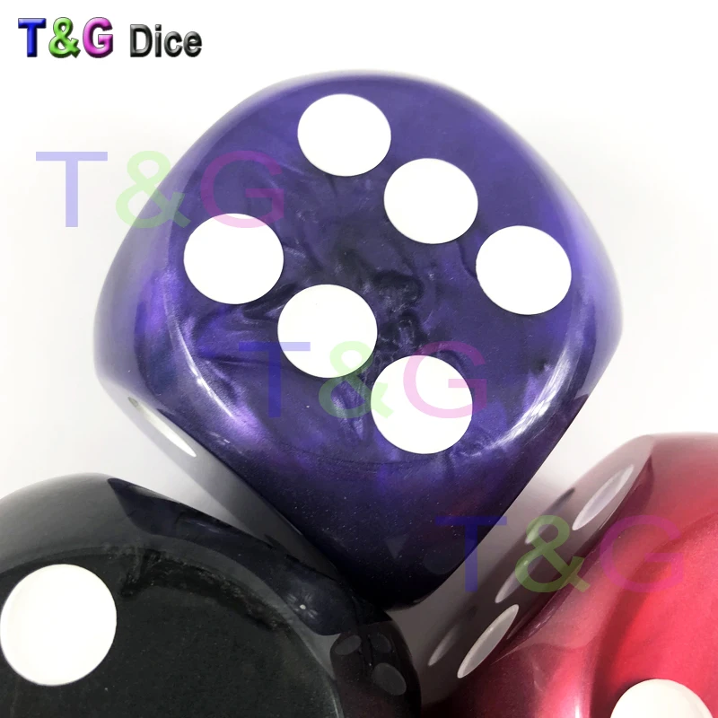 Jumbo Dice T& G Высокое качество 75 мм красный мраморный эффект украшение дома для подарка