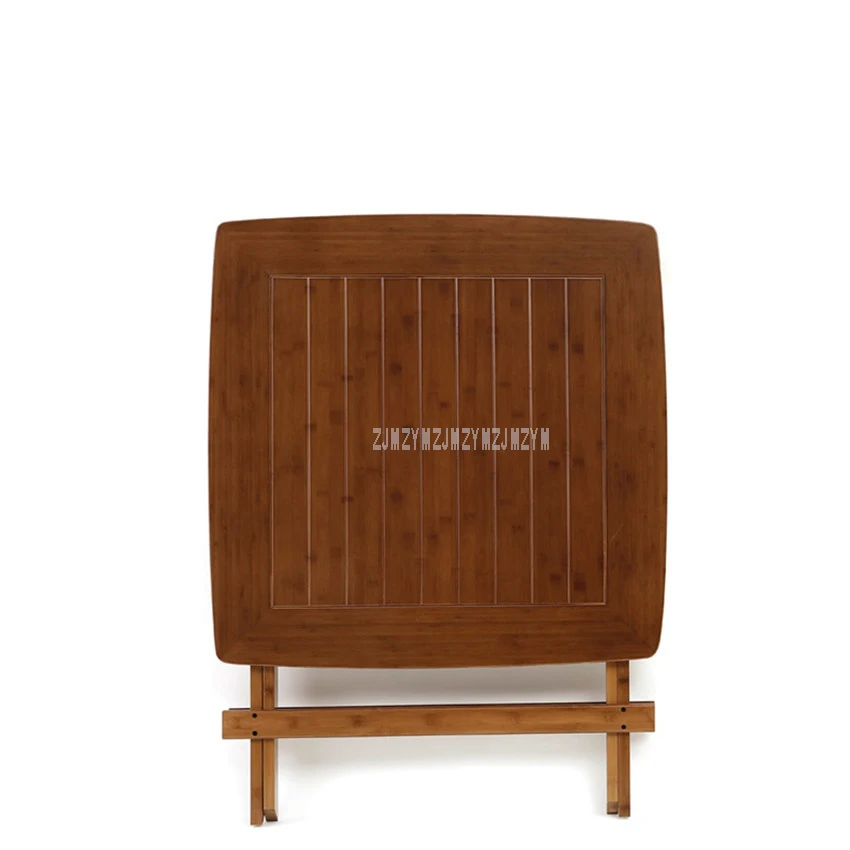 Chinese Bamboo Furniture Dining Table Square 80cm Outdoor/Indoor Garden Table Legs Foldable Folding Dining Table Bamboo Wood