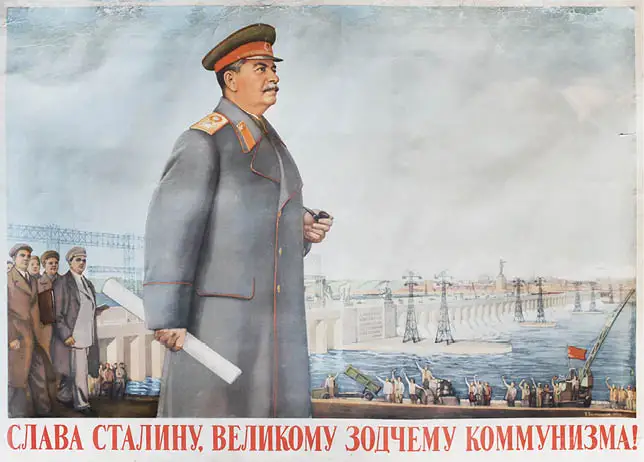 Советские CCCP СССР Сталин архитектор коммунизма классические настенные наклейки