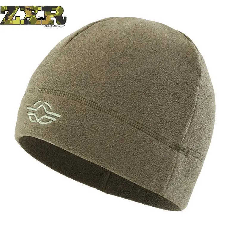 

Zuoxiangru Mens Mountaineer Hunting Windproof Magic Stick Beanie Tactical Cap Man Sports Hike Winter Warm Patch Fleece Knit Hats