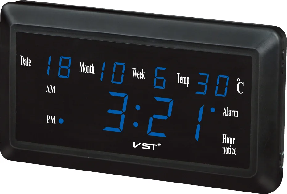 Best Selling Large LED Digital wall Clock Modern Design With Thermometer And Hygrometer VST795w - 32816952260