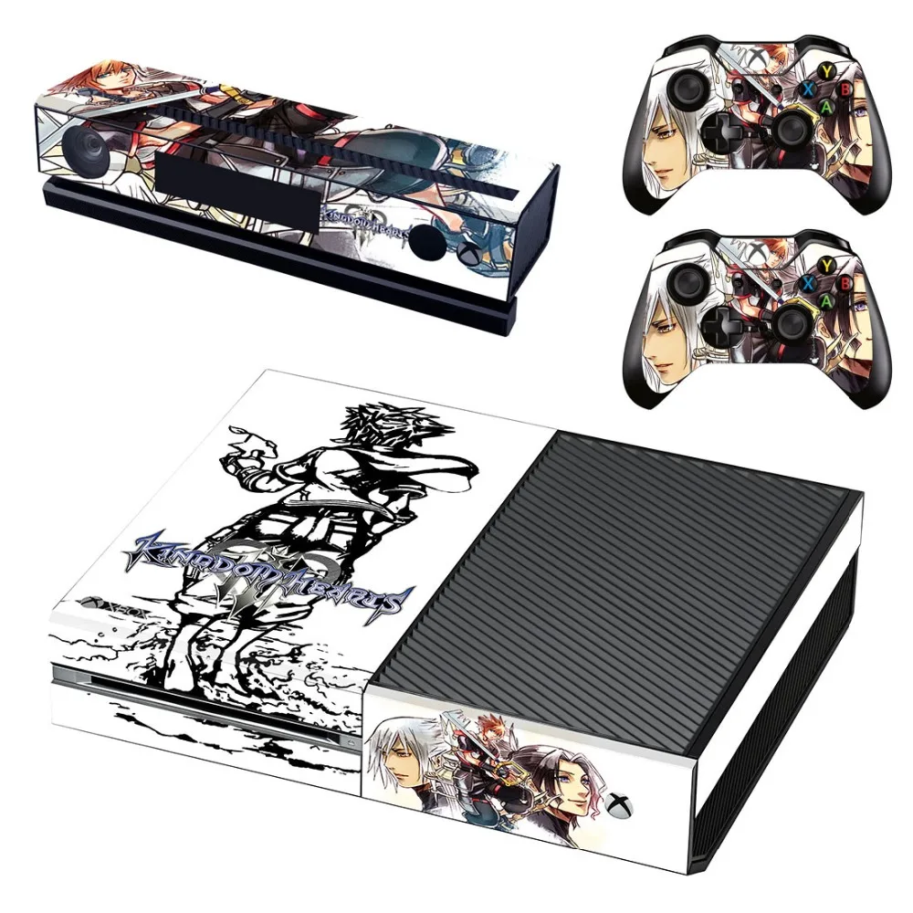 Кожаная наклейка Kingdom Hearts для Microsoft Xbox One и 2 контроллеров s Vinyl | Электроника