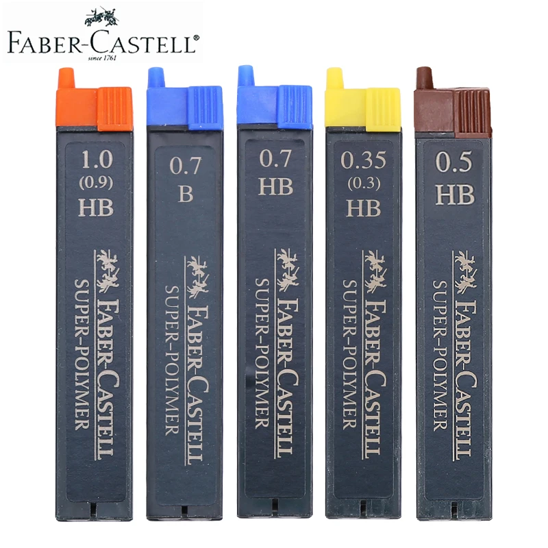 Faber Castell свинцовый сердечник HB/2B/B специальный жесткий автоматический грифель ручки не легко сломать черный