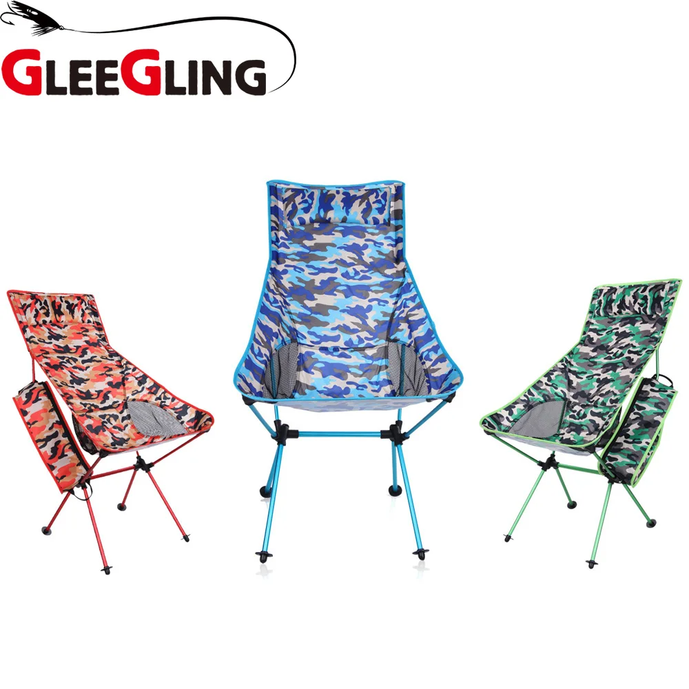 GLEEGLING FLC05 الكراسي في الهواء الطلق السفر المحمولة ترايبود البراز طوي مقعد ل في الهواء الطلق التخييم الصيد التنزه الصيد الكراسي
