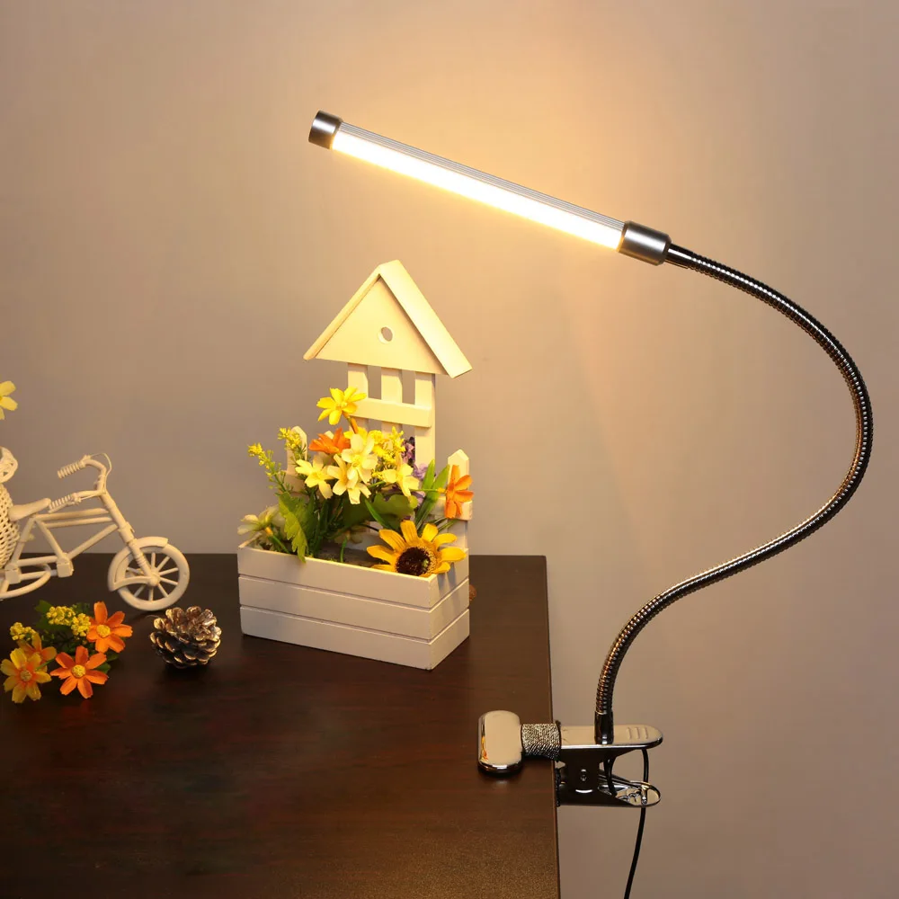 8W dimable clip light eye protection led bar table lamps touch dimmer