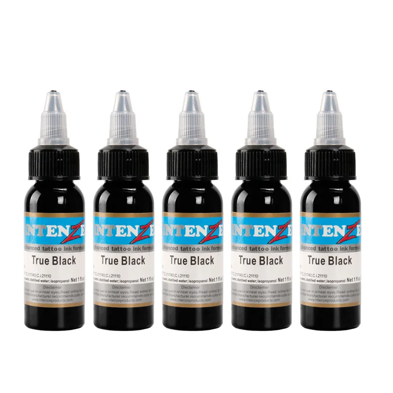 

10 Piece Permanent Tattoo Black Paint 1oz Lip Mask Material Tattoo Ink 30ml/Bottle - Free Shipping