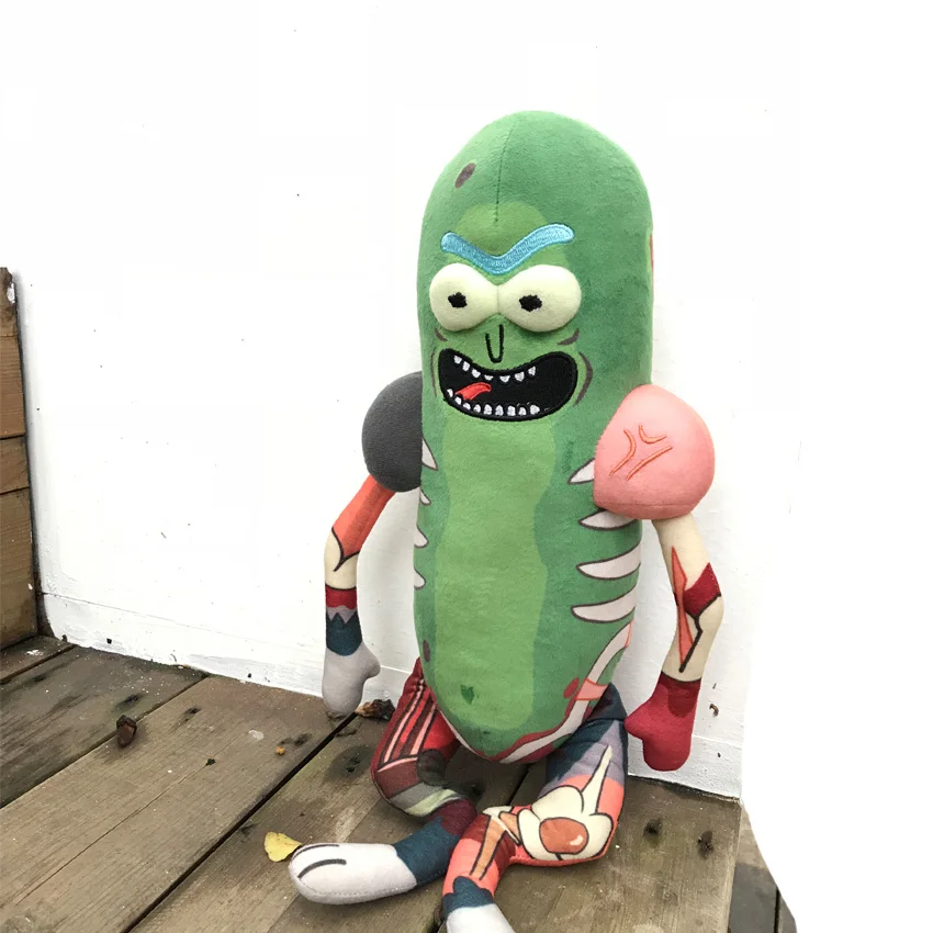 

45cm Rick And Morty Cute Pickle Rick Plush Stuffed Toy Doll Funny Soft Pillow Stuffed Doll Toys For Girls Birthdays Gifts Kids