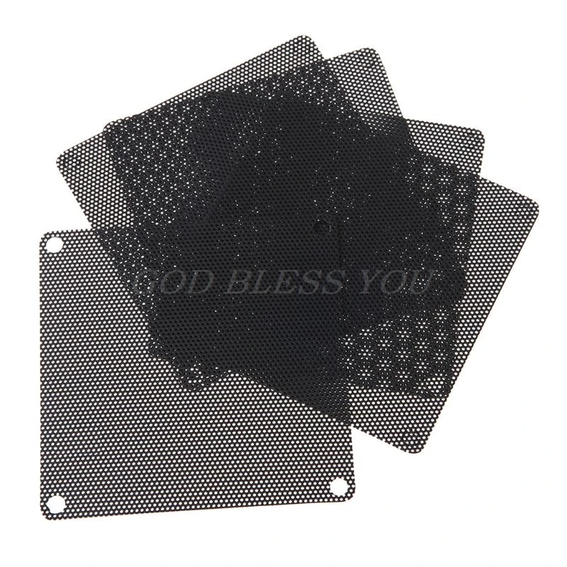 

5PCS PVC Fan Dust Filter PC Dustproof Case Cuttable Computer 80mm Mesh Black Nylon Plastic