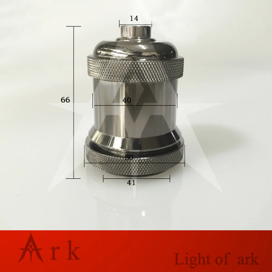 Vintage lamp holder E27 screw antique black lamp holder Aluminum E27