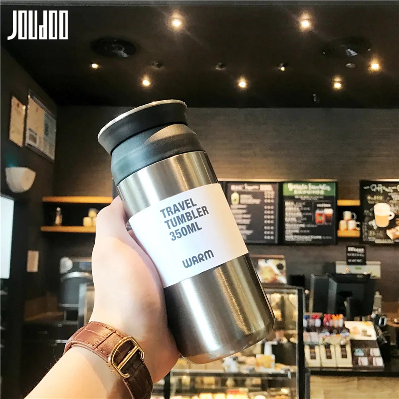 

JOUDOO 350ml Portable Coffee Mug With Filter Stainless Steel Travel Tumbler Vacuum Flask Thermos cup Thermal Water Bottle 35