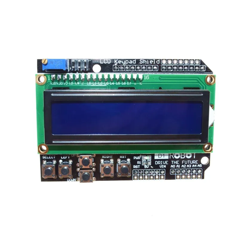 10 шт. ЖК-клавиатура Щит lcd 1602 lcd 1602 Модуль дисплей для Arduino ATMEGA328 ATMEGA2560 raspberry pi UNO синий экран