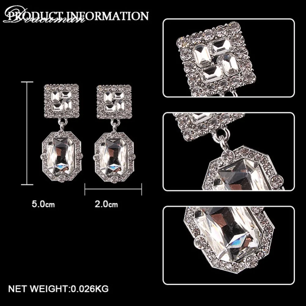 Dvacaman, модные женские серьги-капли с кристаллами ZA,, серебристого цвета, металлические массивные серьги, свадебные вечерние ювелирные изделия, бижутерия на Рождество