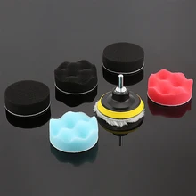 7pcs 3 дюйма инструменты автомойки с Подушка для полировки комплект для авто комплект для полировки колес автомобиля буфера с дрель автомобильный адаптер избавляет от царапин