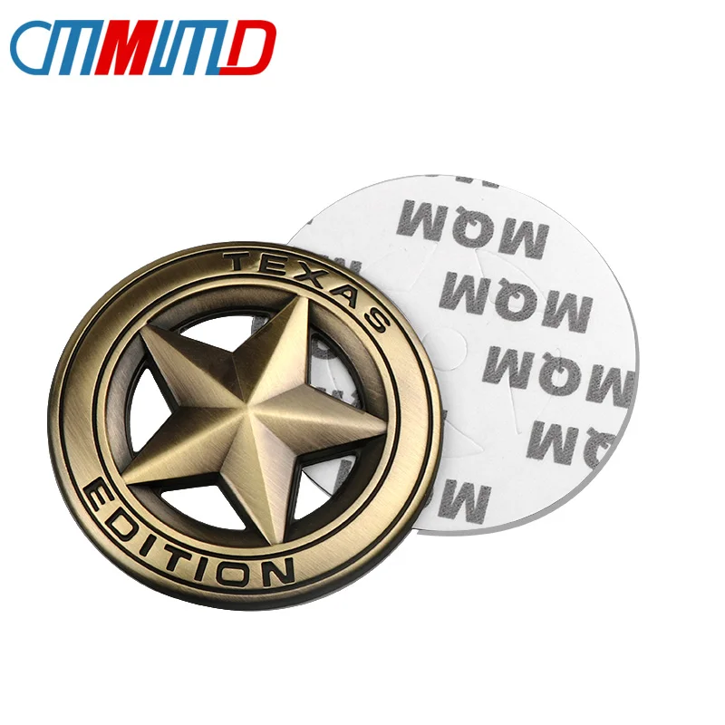 

Car accessories 3D Metal TEXAS EDITION Pentagram Emblem Badge Car Badge Stickers Decal for JEEP Wrangler Liberty Grand Cherokee