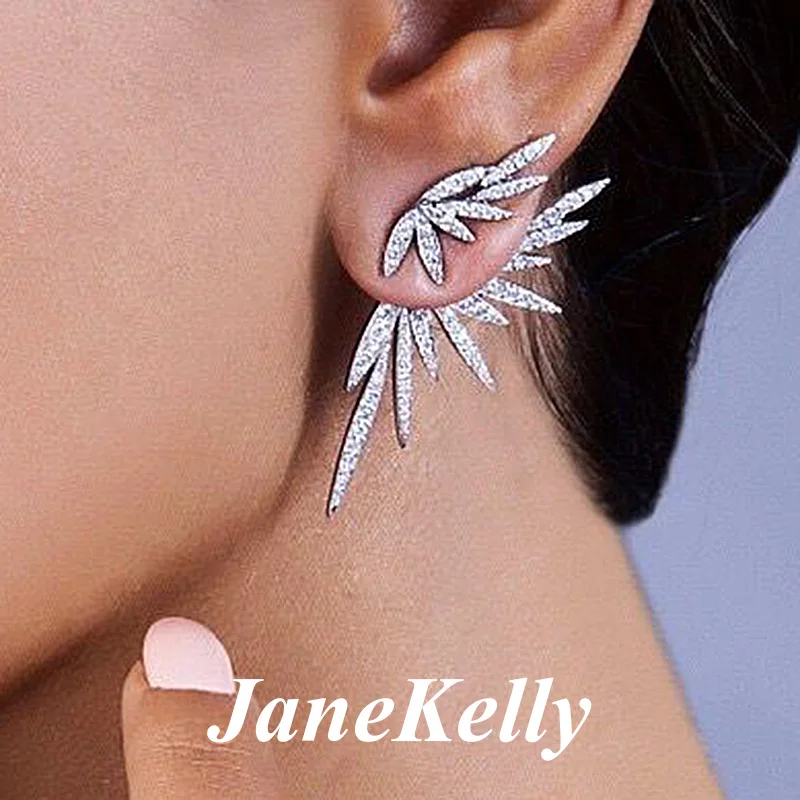 

jane kelly Angel Brilliant Elegane Big Stud Earrings for Women Earring Fashion Jewelry brincos Ohrringe Boucle D'oreille