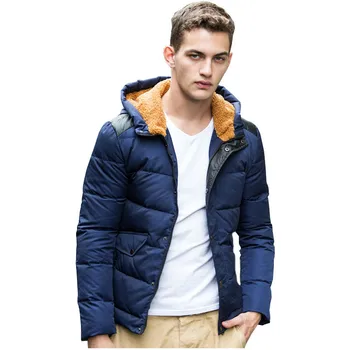 

Winter Thick Padded Parka Men Short Jacket Coat Russian Wadded Hooded Casual Warm Snow Windbreaker Overcoat Male Jackets