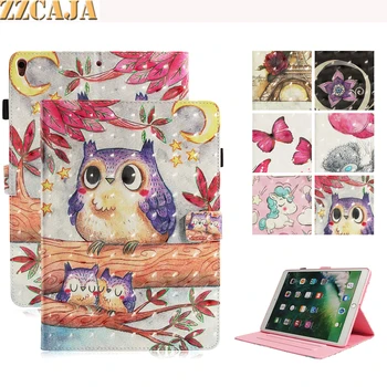 

Tablet PC Funda For iPad Pro 10.5 inch Case Cute Animal OWL Flower 3D View Cover For iPad Pro 10.5 2017 Accessories Shell