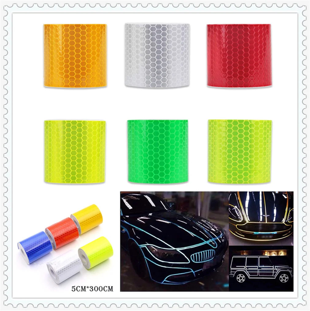 

Car Reflective new Adhesive Sticker Decal Warning Tape Film for ford SVT Reflex Freestar F150 Crown BF 4-Trac