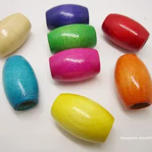 10 шт разноцветная деревянная плетеная коса для волос, бусины дредлок, около 9,5 мм, большое отверстие для аксессуаров для волос