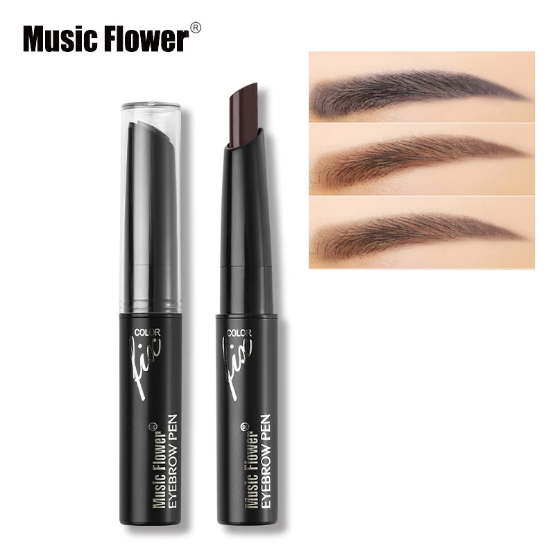 

Music Flower Eyebrow Pencil 4 Colors Natural Brown Eyebrow Cream Waterproof Smudge-proof Eye Brows Pencil Automatic Makeup Tools
