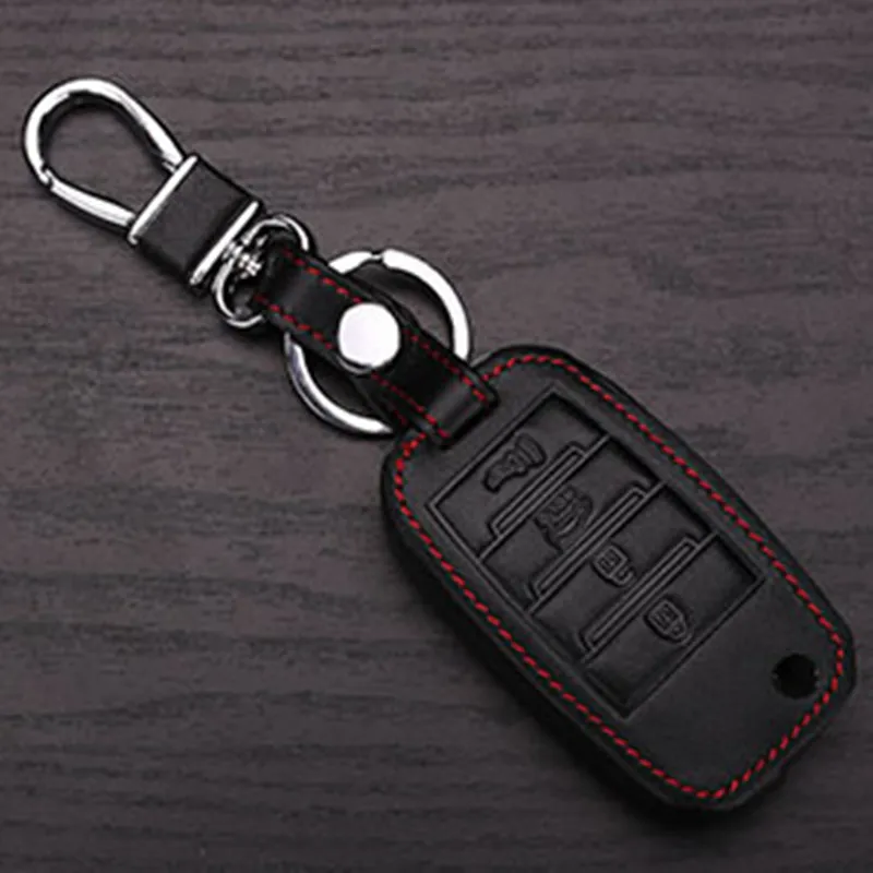 Кожаный бумажник ключ для Kia Rio Sportage 2014 Venga Ceed Sorento Cerato K2 K3 K4 K5 кожаные брелки Case