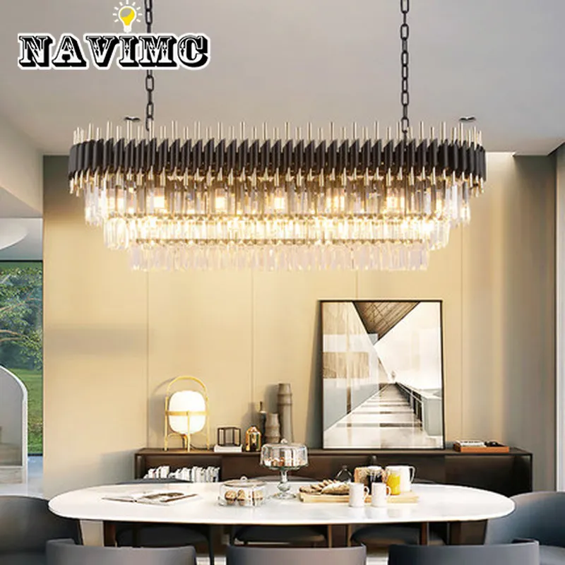 

New crystal chandelier modern quality oval chandelier K9 crystal chandelier for living room entrance hall