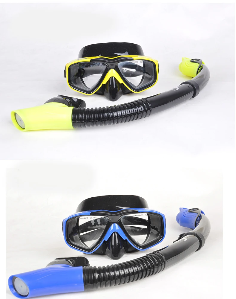 Дайвинг маской и трубкой комплект широкий вид маски подводное погружение трубку наборы плавание Силиконовая Маска Для Взрослых