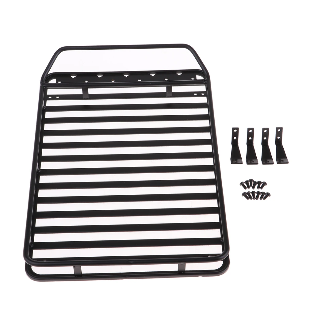 MagiDeal 1/10 Scale Metal Roof Rack Cargo Carrier for Axial SCX10 D90 RC Car Truck Model Parts