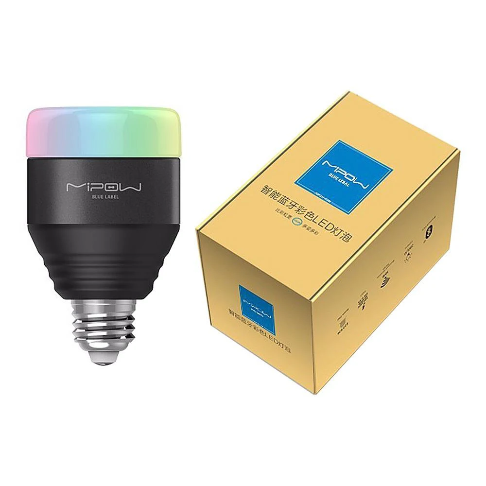 MIPOW Bluetooth Smart LED Light Bulbs 5W Playbulb Smart APP Control Dimmable Color Changing Smart Illumination For Smart House 6