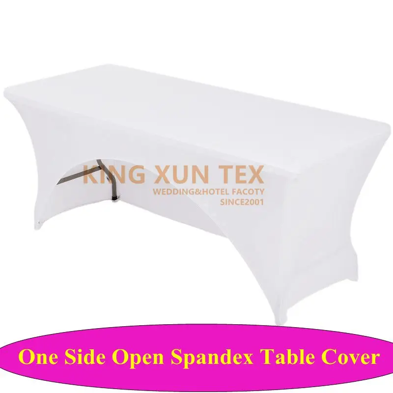 يتقوس مستطيل مفرش طاولة من السبانديكس القماش تمتد سماط لحفل الزفاف حدث الديكور