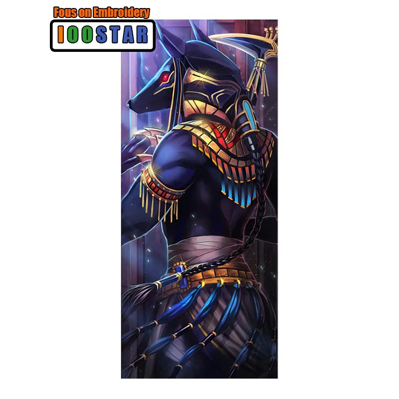 

Diy Full Square/Round Diamond Pictures Egyptian God Anubis Mosaic Diamond 3D Diamond Painting Embroidery Rhinestone decoration