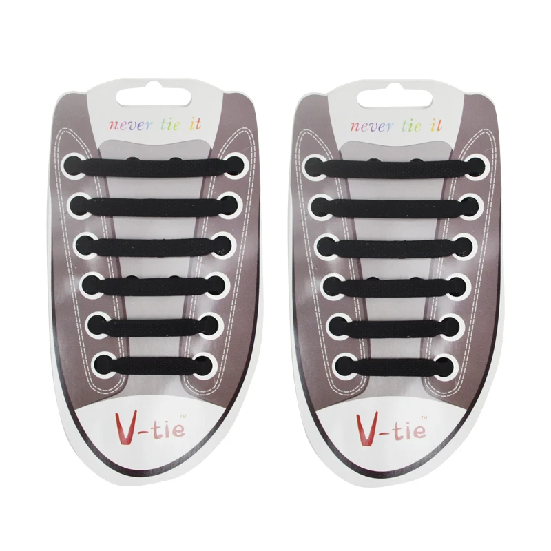 12Pc/Set Children Athletic Running No Tie Shoe Lace Elastic Silicone Shoelaces All Sneakers Fit Strap Shoeslace