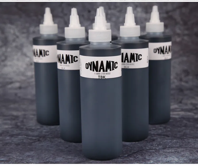 

3 bottles of black dynamic tattoo ink 250 ml permanent makeup body art painting tattoo tool set