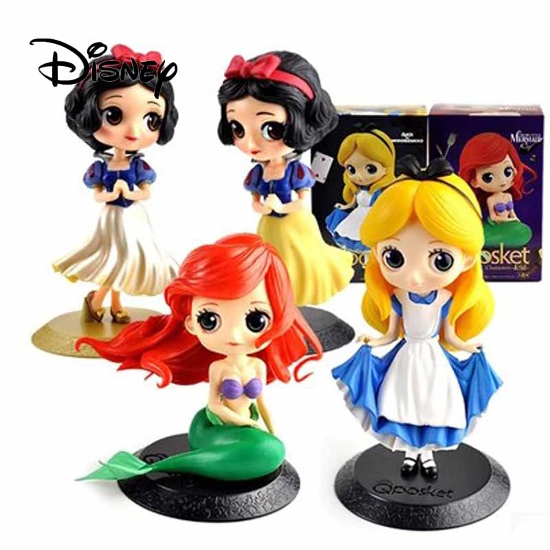 ディズニー Q アニメキャラクターアクション 玩具フィギュア人魚白雪姫エルザワンダーウーマンモデルの装飾のギフト Aliexpress