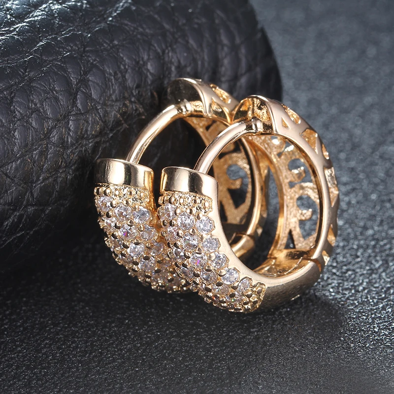 Punk-style-gold-color-hoop-earrings-for-women-party-witn-AAA-cubic-zircon-Individuality-fashion-jewelry (1) - 