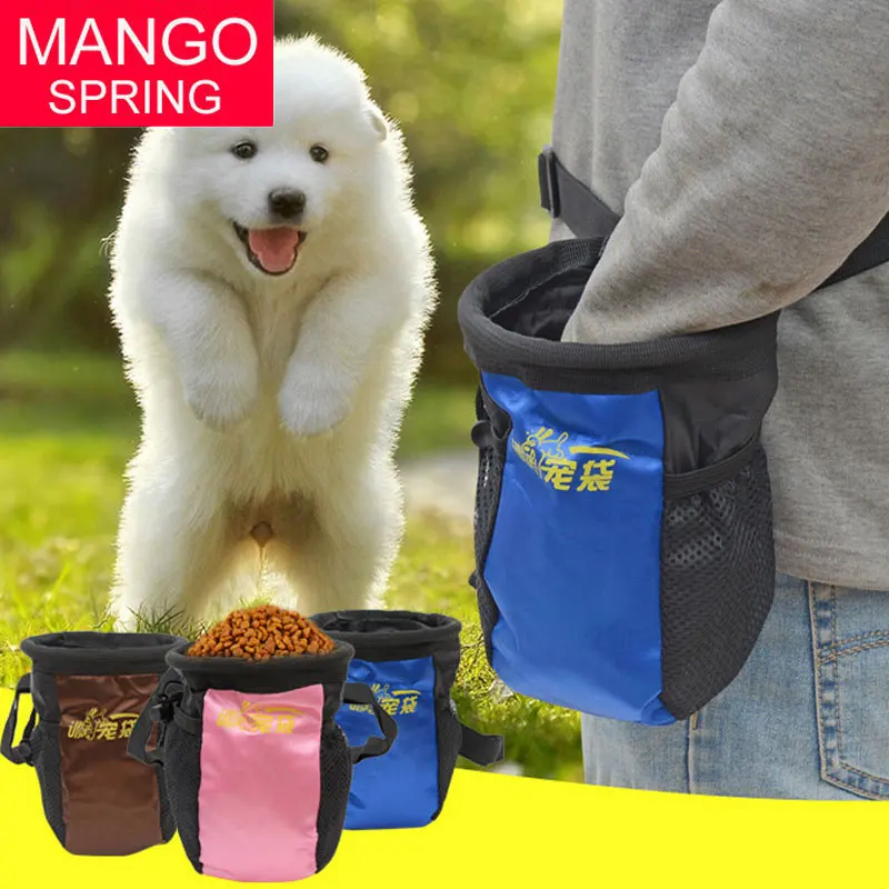 

Pet Feed Pouch Tear ResistanceSnack Reward Waist Bag Drop 12 x 18cm Protable Detachable Dog Training Treat Pocket