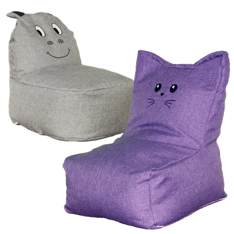 

Cute Hippo/Lamb Child Stool Wood Footstool Chair With Storage Box Inside Kid's Sofa Furniture Cartoon Ottomans Home Safe