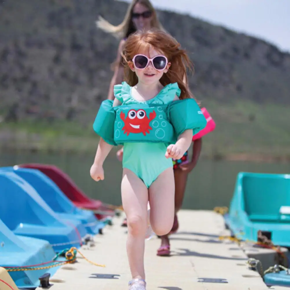 Acessórios de Meios Auxiliares de Natação Piscina de Aprendizagem da Criança Coletes de Flutuação Cores Brilhantes Natação Infantil Braço Círculo Nadar Colete Coletes Salva-vidas 10 de Meios Auxiliares de Natação Piscina de